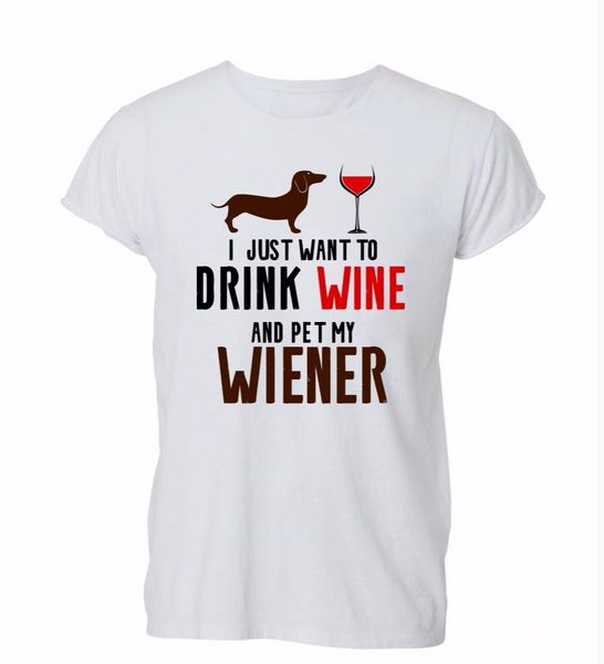 

summer for tee humor crew neck s i just want to drink wine and pet my wiener sport hooded sweatshirt hoodie men t shirt