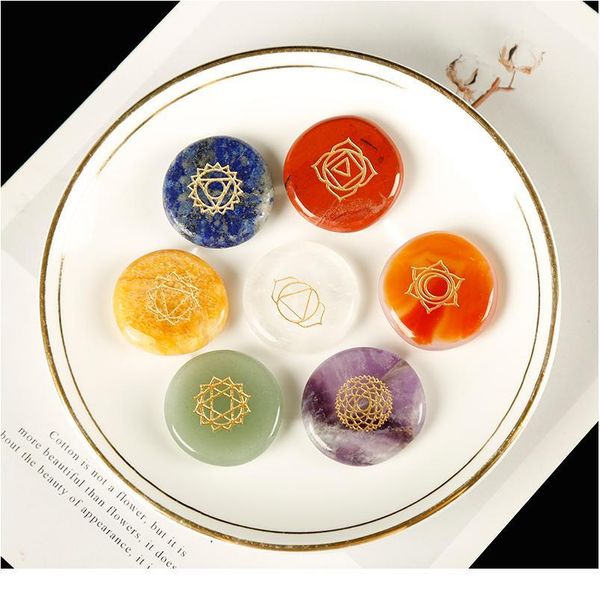 

1pc colourful delicate seven chakras divination stone mineral healing crystals rose quartz meditation holiday party qylxbd, Black