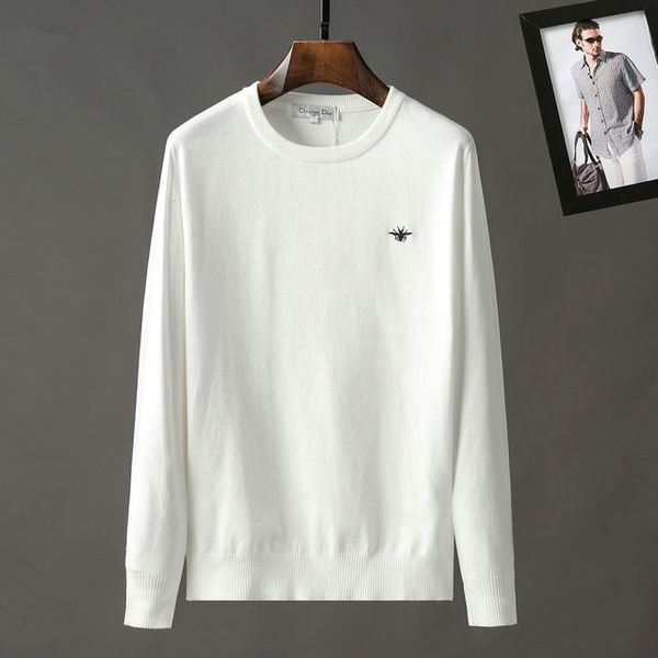 

mens designers swearer autumn and winter new men's sweater round neck long-sleeved fashionable sweater to keep warm, comfortable and so, White;black