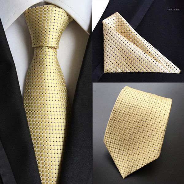 

neck ties factory classic men's 100% silk wedding party banquet handkerchief set gold checks dots pocket square hanky necktie suit1, Blue;purple