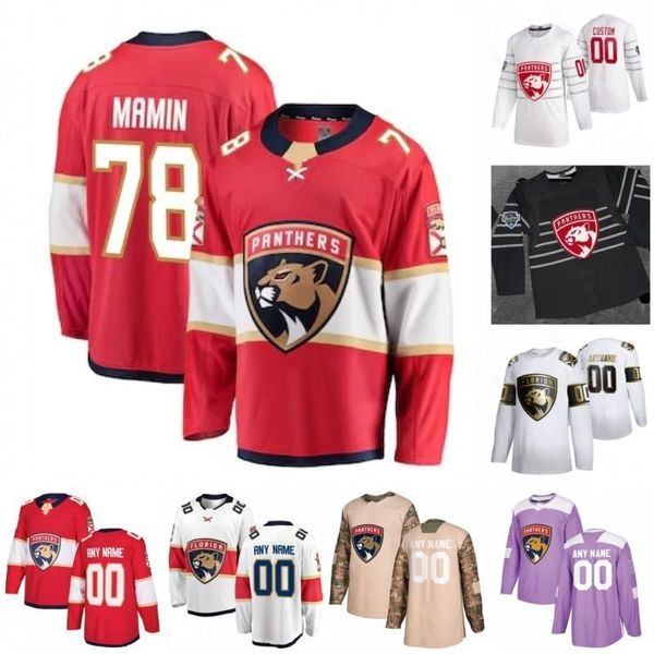 

custom mackenzie weegar maxim mamin noel acciari owen tippett riley stillman roberto luongo 2020 hockey jerseys stitched, Black;red