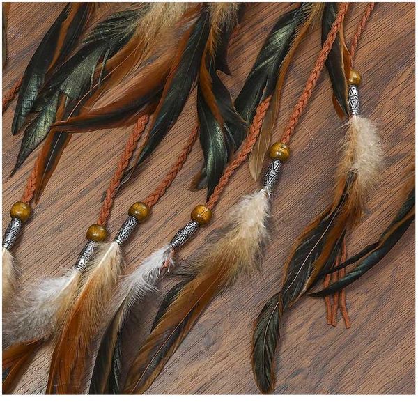 

haimeikang 2019 bohemian headband feather headdress fashion feather headbands hair accessories for festival party haimeik qylawi
