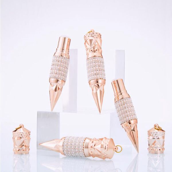 

new pearl laminated rose gold carrot lipstick tube empty tube caliber 12.1mm