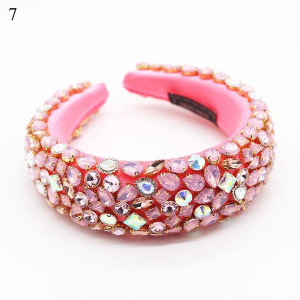 

fashion shiny crystal full rhinestone headband wide head hoop women party hairband stretchy turban headwrap hair accessories q bbyjjj