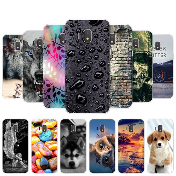 

galaxy j2 core phone cover slim transparent soft tpu silicone cases for samsung sm-j260f coque luxury full protector shells