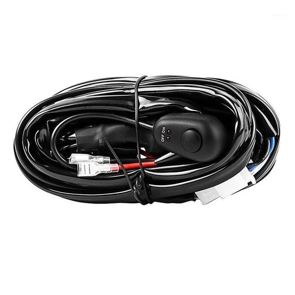 

dhbh-led light bar wiring harness kit 12v 40a on off switch power relay blade fuse for off road lights led work light1