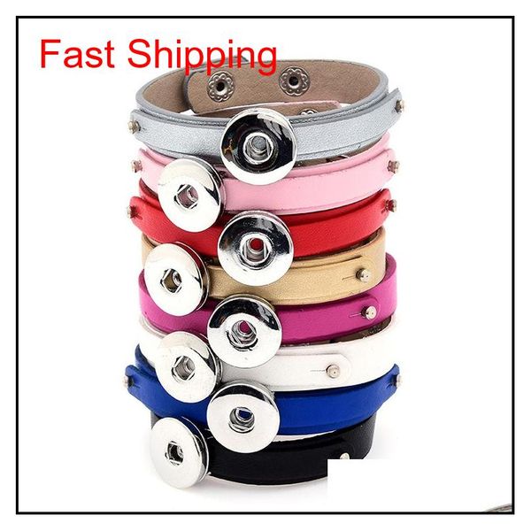 

pretty snap button bracelets fashion noosa chunks leather bracelets ginger snap jewelry charms fit 18mm noosa ch qylrvy bde_home, Golden;silver