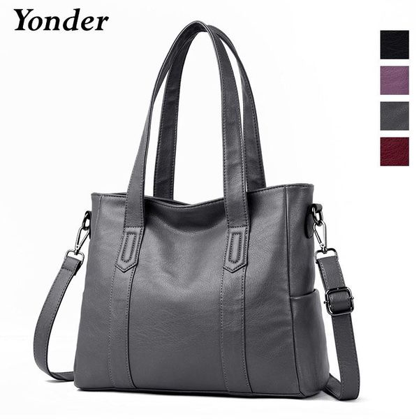 

yonder women handbag genuine leather crossbody shoulder bags female casual tote bag sheepskin leather messenger bags ladies wine
