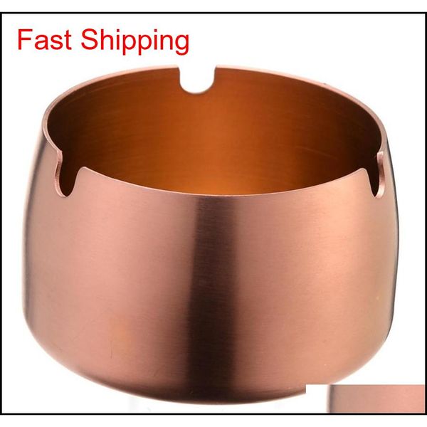 

ashtray windproof and fall-proof thickened stainless steel metal ashtray l internet cafe home qylqlo yh_pack