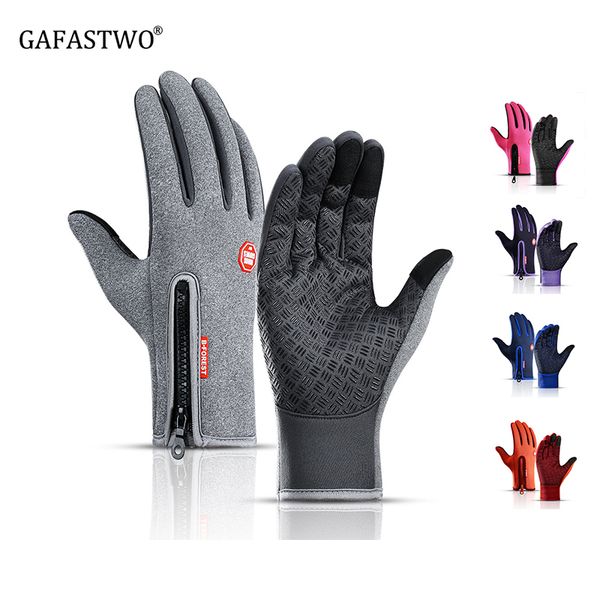 

зимний теплый лыжный мужской женский на открытом воздухе велосипедный сенсорный экран водонепроницаемый и водоотталкивающий ветрозащитный мо, Blue;gray