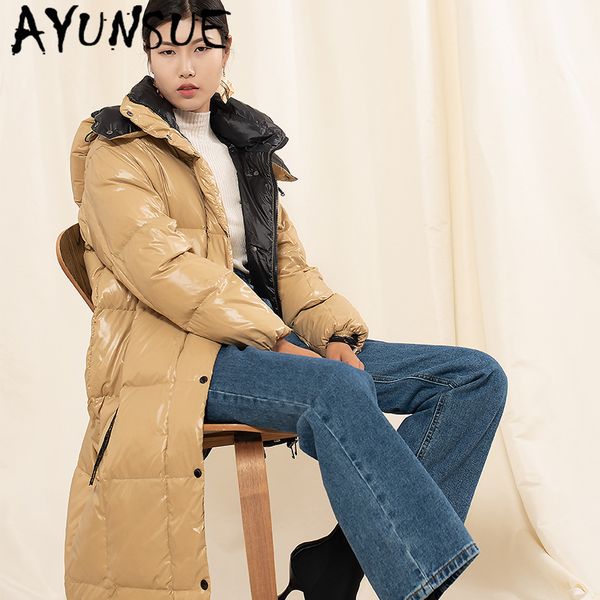 

ayunsue women's winter down jacket casaul fashion woman parkas hooded women coats womens clothing female jackets chaqueta mujer, Black