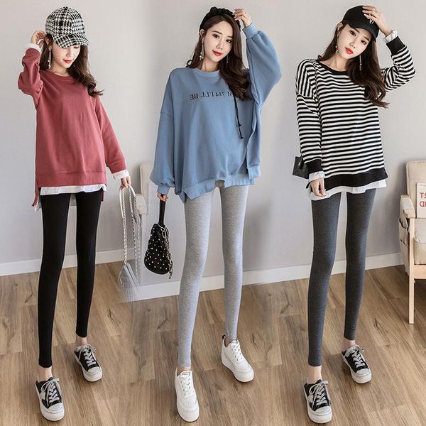 

pregnant women pants 2020 pregnant women spring clothing fashion low waist leggings for woman spring and autumn low-ris, White