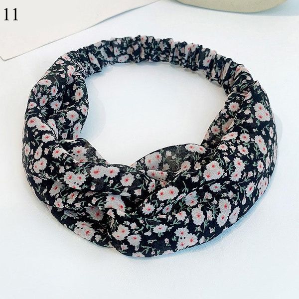 

женщины летние богемные гусы для волос девушки модные винтажные крестовые распечатать оголовники эластичные молоды мороды turban bandanas ак, Black