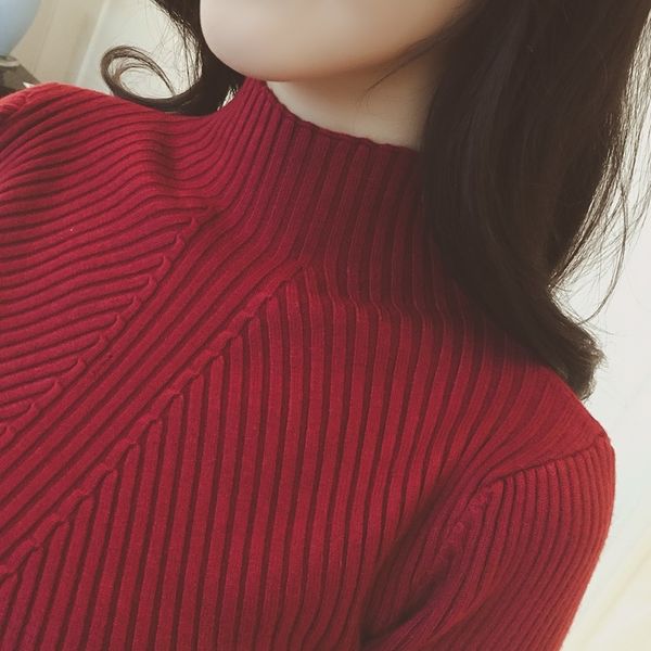 

new women's turtleneck sweaters fashion jersey winter autumn pullover women sweater jumper truien dames y200720, White;black