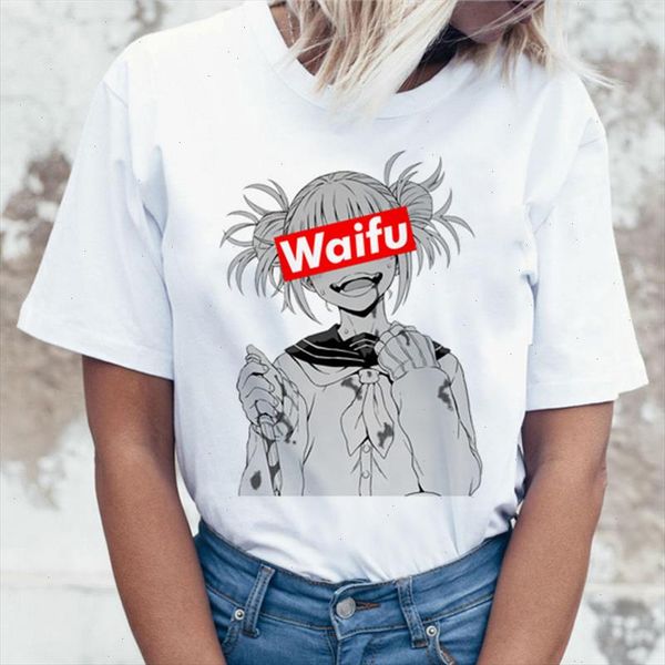 

harajuku oversize womens tshirt cartoon print short sleeve t shirts korean style women loose summer t shirt female casual, White