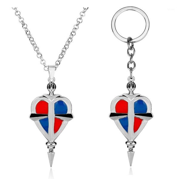 

2020 new anime blue exorcist badge okumura rin yukio movie pendant necklace fans cosplay jewelry gift accessories for men1, Silver