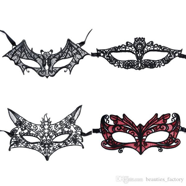 

costume mask black halloween dance 10pcs masquerade ball prom lace style venetian dress fancy 4 party cpxiu