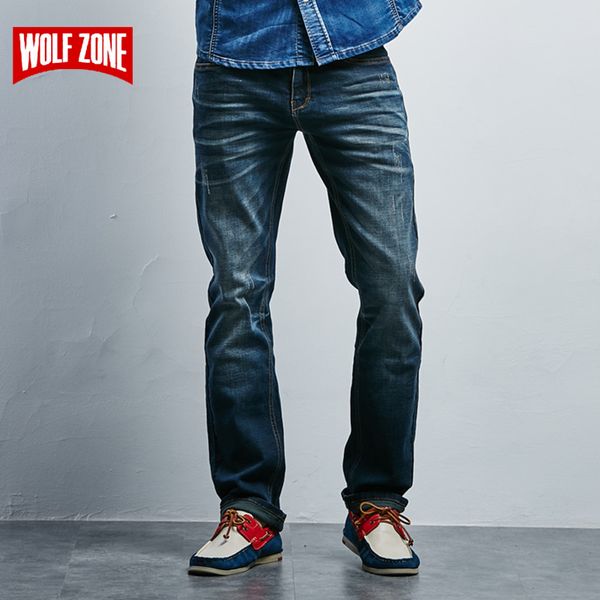 

men's jeans men designer cotton homme mens clothing solid mid midweight winter autumn full length jean, Blue
