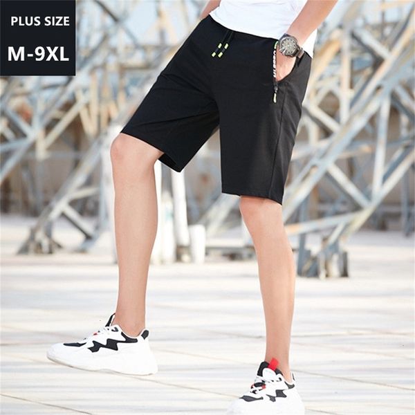 

sports shorts mens black summer trousers gray men casual oversized 6xl 7xl 8xl 9xl man half length male sweat short sweatpants, Black;green