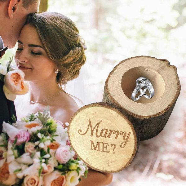 

personality ring box country wooden wedding beautiful romantic beautiful wedding supplies souvenirs 60*60*52mm
