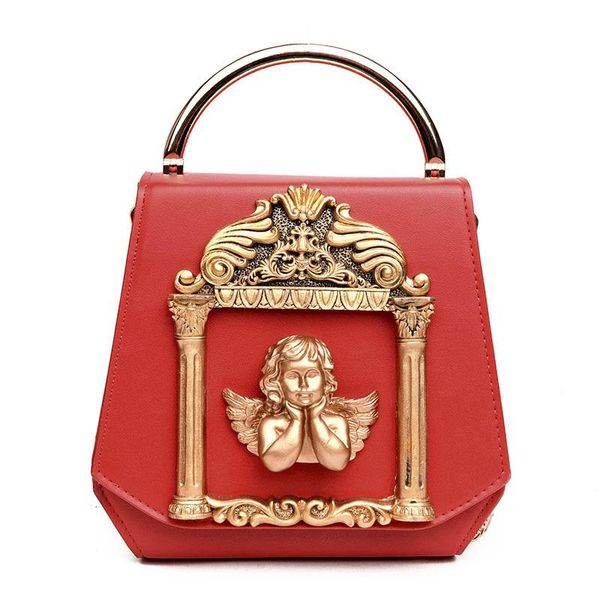 

angel bag female 2020 new pearl chain bag retro baroque fashion handbag personality single shoulder messenger