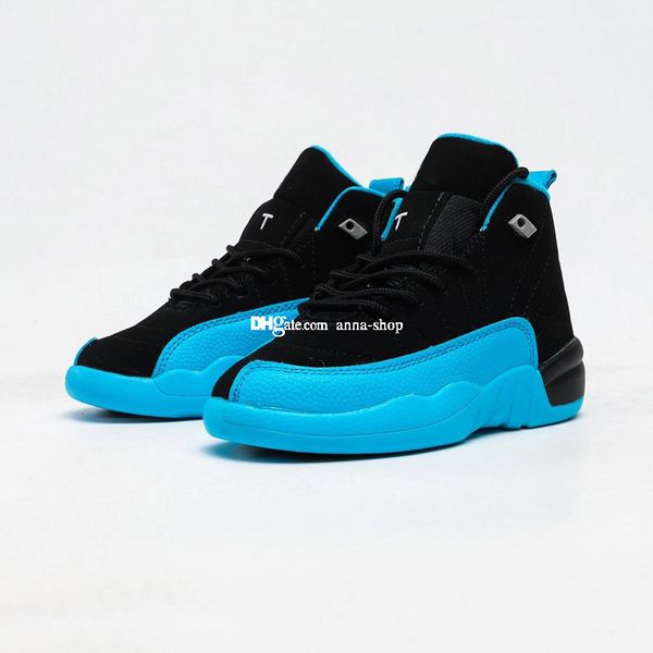 

fast ship jumpman 12s blue black basketball shoes for big kids sports shoe little boys sneakers toddler girls sneaker children a