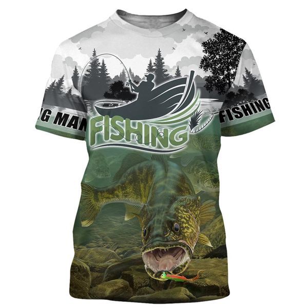 

men 3d walleye fishing printed cool qdy001 3d print shirts harajuku hentai kawaii men clothing