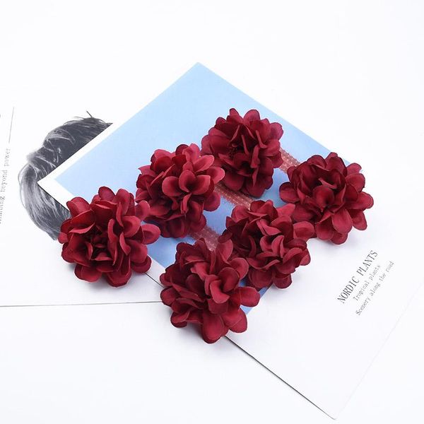 

10 7сма шелковой гвоздики поддельного цветы стен diy подарки box новогодних украшения для дома свадьба искусственных цветов дешевого bbynkw