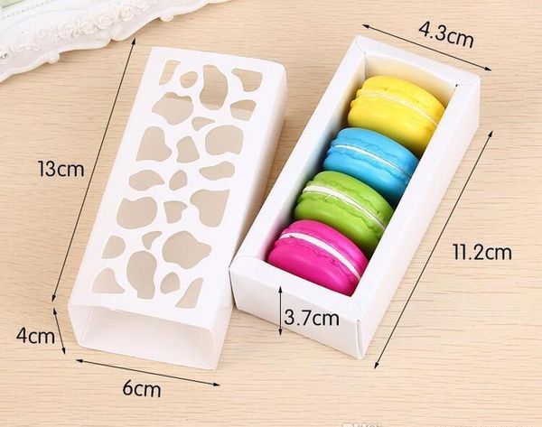 

hollow macaron box cupcake container valentine chocolate packing wedding baking package macaron packing paper cake boxes 4*6*13cm jllkfwz