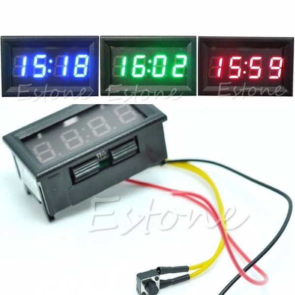 

горячая распродажа светодиодные дисплеи цифровые часы 12v / 24v приборная панель автомобиль мотоцикл аксессуар 1 шт. падение корабля wmtumj