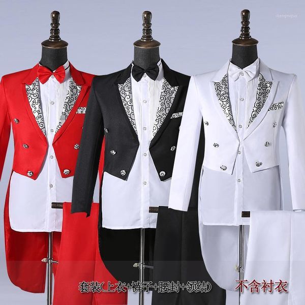 

mens black white suits jacket pants formal dress men suit set men wedding suits groom tuxedos for blazer1, White;black