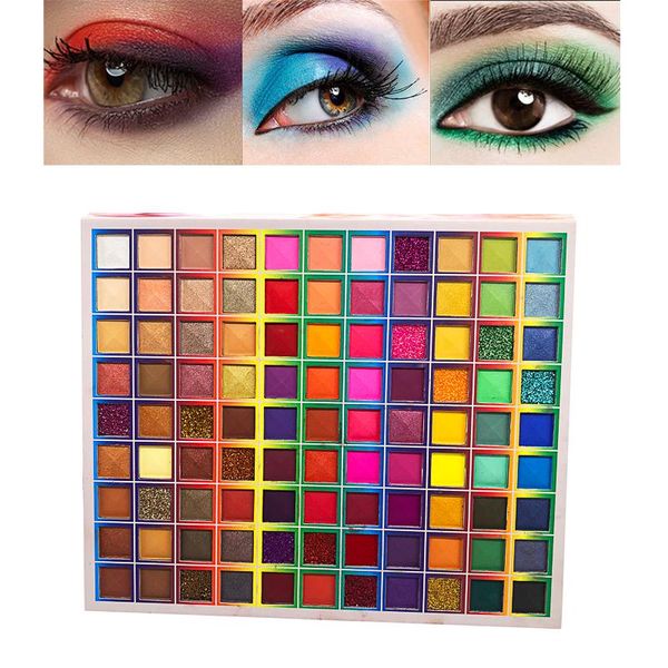 

99 color glitter eye shadow palette matte sequins shiny metallic highlighter eyeshadow cosmetic pigment party halloween makeup 2