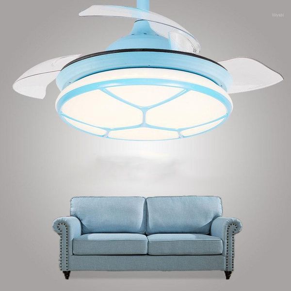 

electric fans children's ceiling fan lamp invisible cartoon princess room girl1
