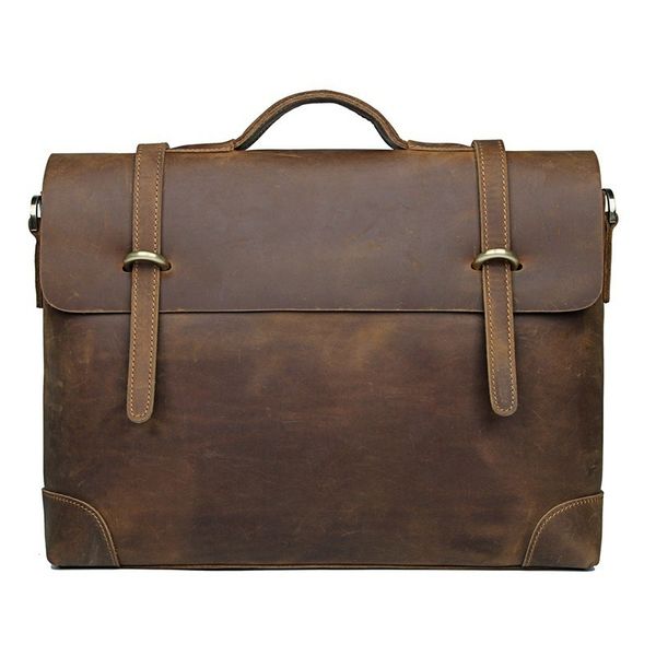 

2020 male rank high of men from the vintage royal horse mad messenger leather briefcase shoulder portable computer in case office bag mx53