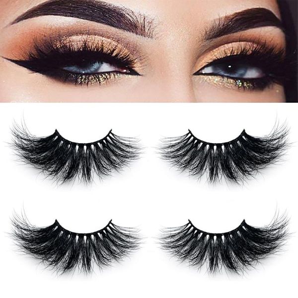 

false eyelashes 1 pair soft reusable mink eyelash wispy fluffy fake natural extension fashion makeup tools