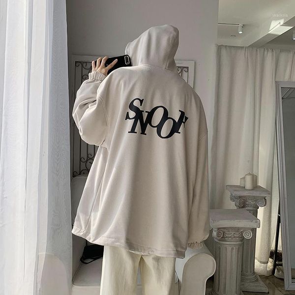 

2020 spring and european style new student men's trend fashion casual couple double hooded jacket m-xl sports1, Black;brown