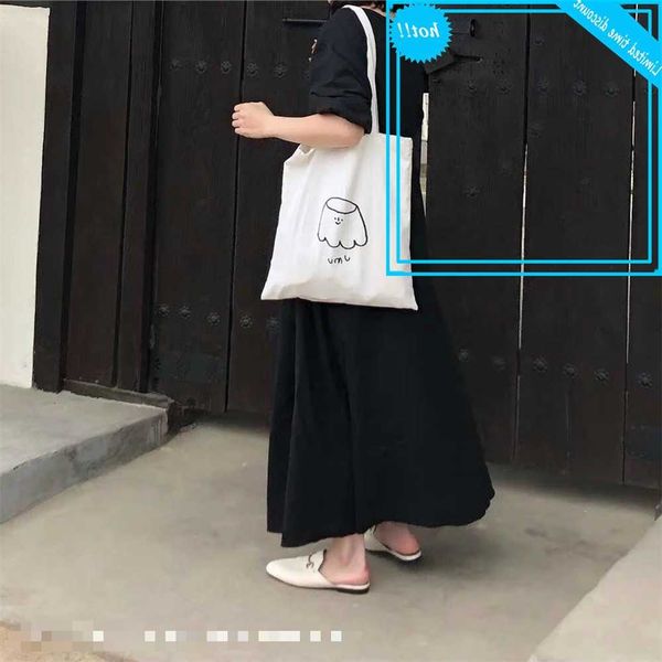 

casual cotton travel women reusable shoulder bags environmental shopping ladies tote package bag shopper bg6r