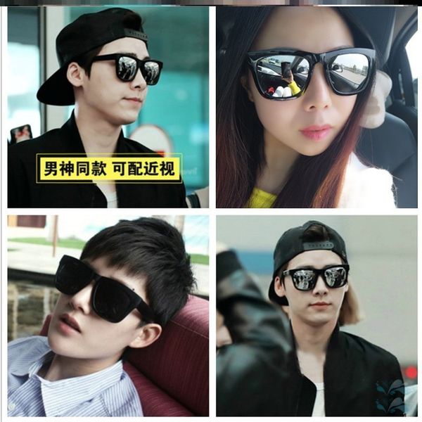 

new large face sunglasses, round face, versatile foreign style, fashionable women's simple white tourism niche, White;black