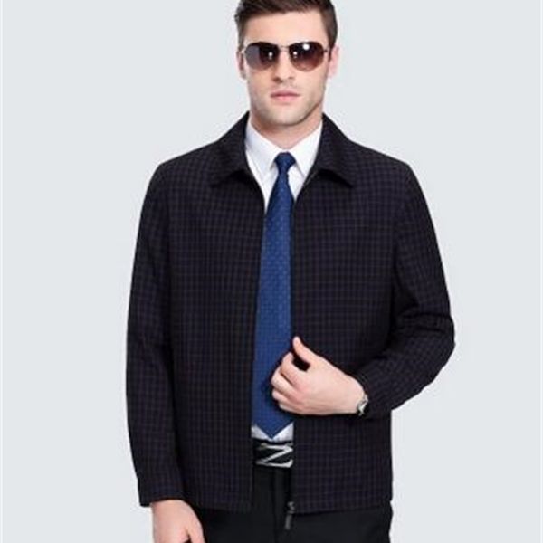 

2021 new dark blue and casual spring coats outwear male jacket in autumn fy676 z497, Black;brown