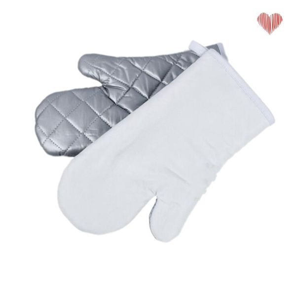 

heat insulation mittens sublimation blanks thickening baking glove kitchen accessories white colour oven mitts printing pattern 8 36ypa n2
