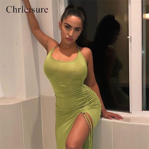 

backeless for women side split push up slip fold drawstring feminina dresses summer party dress c1024, Black;gray