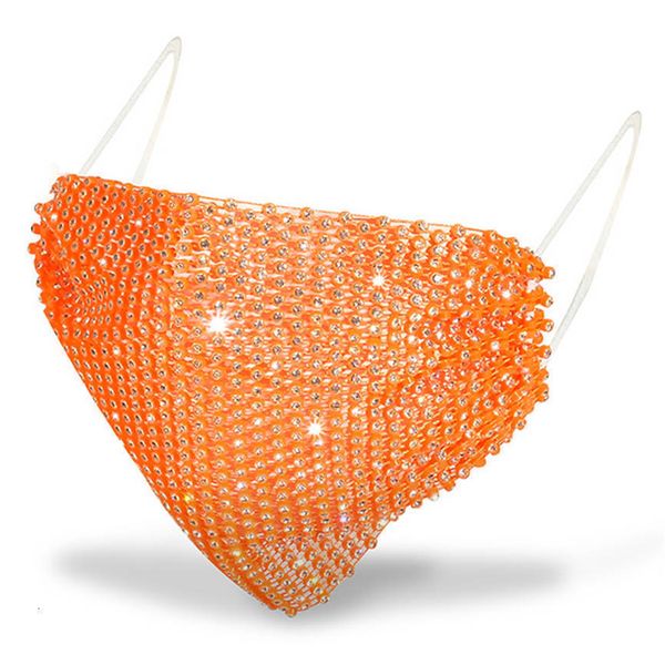 

face fashion bling designer mask men women mouth with drill facemasks summer decoration rhinestone masks for boys girls 5 nigy5