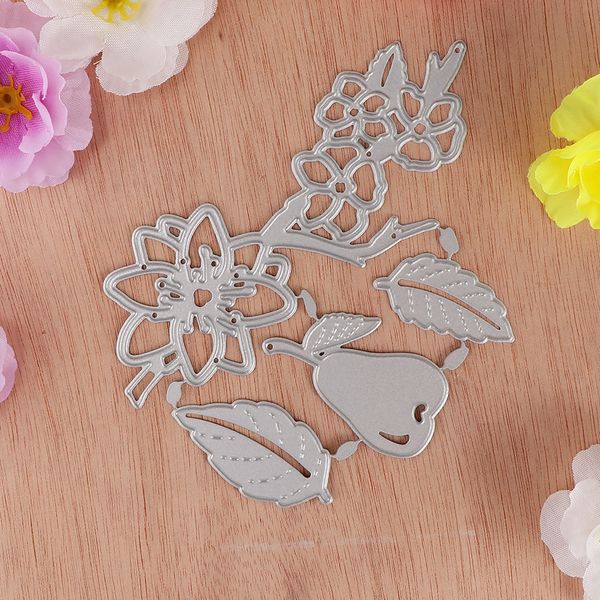 

pearl лист цветок стал плашка трафарета шаблон decor тиснения