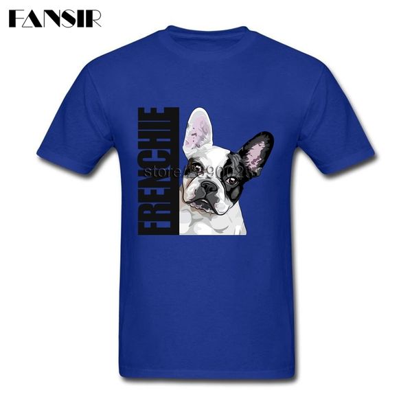 

sport new summer french bulldog dog t shirt men's white short sleeve custom men tshirt streetwear plus size