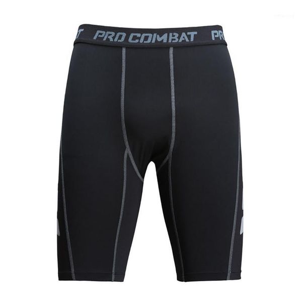 

running pants men sports shorts elastic tights gym fitness knee length trousers breathable quick-dry cycling sportswear1, Black;blue