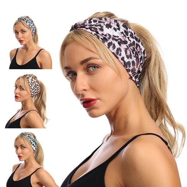 

fashion selling yoga headband for women girls polyester elastic yoga sport hair bands wholesale breathable headbands, Black;brown