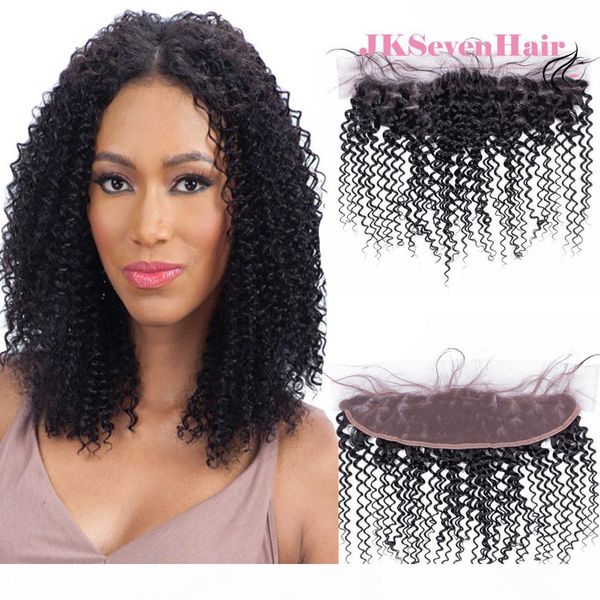 

brazilian virgin hair lace frontal 13x4inch 10a grade curly wave peruvian malaysian indian hair lace frontal middle three part, Black