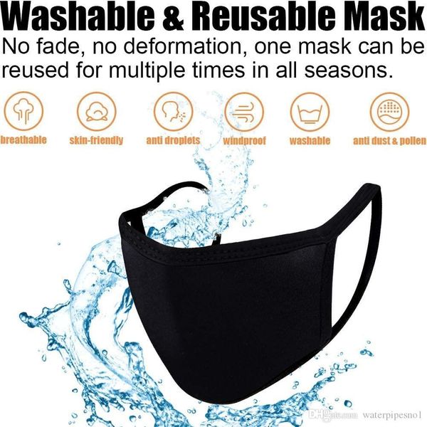 

dust black face mouth mask anti muffle for cycling camping travel,100% cotton washable reusable cloth masks