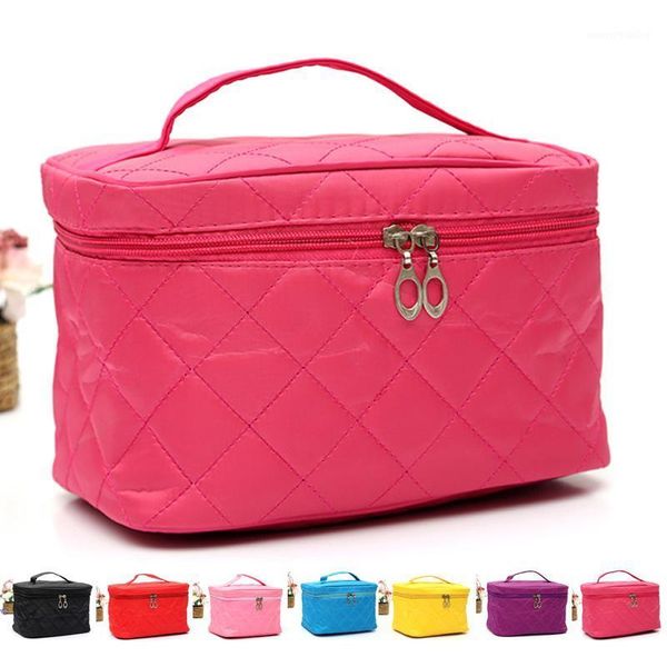 

2020 new cosmetic box female quilted professional cosmetic bag women's storage handbag travel toiletry bag fa$b women1