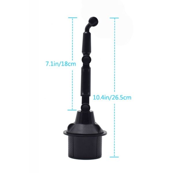 

360 degree carbon fiber adjustable angle car cup holder mount stand cradle for 3.5 to 7" mobile phone smartphone gps